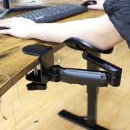 Adjustable Ergonomic Desk Armrest Support | Alloy Wrist Rest Extender | Rotatable Elbow Cushion Hold