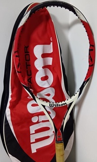 Wilson PRO STAFF V7 K Factor six one Tour 90 US Ver. 340g
G3 4 3/8 3號拍柄有原裝網球拍袋 非RF97 非Prostaff 85 Ro