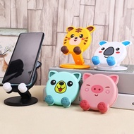 Universal Cute Adjustable Cartoon Desktop Phone Holder / Portable Tablet Mobile Stand /Foldable Bracket Compatible with IPhone Android