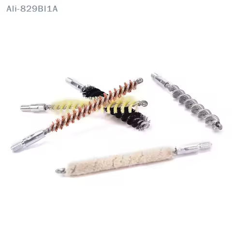 5pcs/set .22cal/.30cal Pistol Rifle Gun Clean Brush Kit Pipe Brush Cleaning Kit