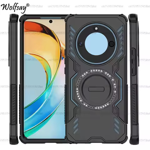Shockproof Case For Honor X9b Magnetic Adsorption Wireless Charge Cover For Honor X9b X9a X9c X7c X8