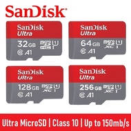 SanDisk Ultra 16GB 32GB 64GB 128GB 256GB Micro SD Card Class 10 Memory Card Up to 150MB/S A1 MicroSD