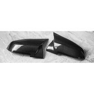 BMW F39 F40 F44 F48 1 Series 2 X1 X2 Z4 G29 Positive Carbon Fiber Horn Rearview Mirror Bright Black 