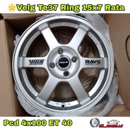 Velg Te37 Ring 15 Lebar 7 Rata Pcd 4x100 Et 40