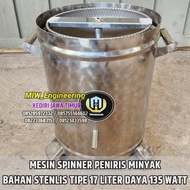 Mesin Spinner Pengering Peniris Minyak Bawang Goreng Tipe 5kg Atau Tipe 17 Liter Murah Mesin Peniris