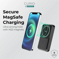 CURIO Powerbank - Magnetic Fast Wireless Charger and Foldable Stand Type-C and USB-A Wired (20W)