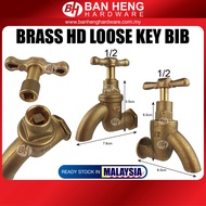 BRASS LOOSE KEY BIB 1/2" L/D / BRASS LOOSE KEY BIB 1/2"  H/D