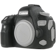 Camera Case for Canon 6D Mark II - Protective Silicone DSLR Skin Cover, Detachable Cage, Shockproof,