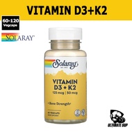 Solaray Vitamin D3 + K2, Dietary Supplement, Immune Support, Eco friendly & Enhanced Calcium Absorpt
