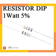 R resistor 1w 1Watt 0R1 Ohm 0.1R 1 watt tolerance 5%