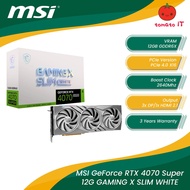 MSI GeForce RTX 4070 SUPER 12G GAMING X SLIM WHITE GDDR6X Graphics Card
