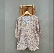 Oneset Rayon Twill Premium Setelan Wanita Combinasi Terbaru Dan Kekinian