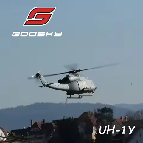 NEW GOOSKY E2 RC Helicopter 1:35 UH-1Y Scale 2.4G 6CH Dual Brushless Direct Drive Motor BNF / RTF wi