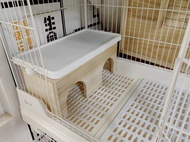 Dahyang R81/Pro Rabbit Hideaway House 80cm Cage Compatible Pet Rabbit Shelter Wooden Hideout Small A