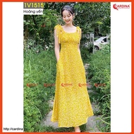 Váy Maxi Voan Hoa Nhí 𝐂𝐀𝐑𝐃𝐈𝐍𝐀 Hai Lớp Nhẹ Nhàng Thoáng Mát Cao Cấp Chính Hãng