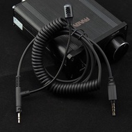 FAAEAL Headset Gaming Cable With Omni-Directional Microphone Spring Cord For Sennheiser HD518 HD549 