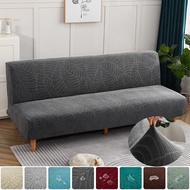 Oyzoce Jacquard Waterproof Sofa Bed Cover Elastic All Inclusive Armless Integrated Foldable Sofa Bed Queen Cover Pets Kids Furniture Protector Sofa Cover
