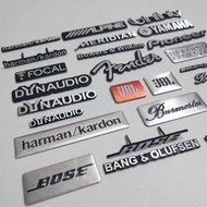 EMBLEM ALUMUNIUM STICKER DECALS 3D LOGO BOSE JBL HARMAN KARDON GRADE - HarmanK Tulisan