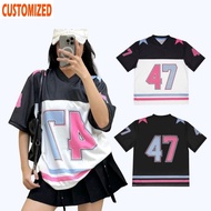 2025 New Summer Jersey 47 Streetwear Oversize High Quality Boxy-Fit Full Printing Sportswear Jersey