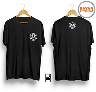 Kaos HEART PIRATES TRAFALGAR D LAW ONE PIECE BAJAK LAUT TOPI JERAMI / Kaos Distro / Kaos Simple / T-