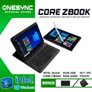 ONESYNC Mini Touch Screen Laptop Windows Tablet 2 in 1 Intel Quad Core Processor