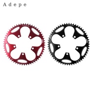 Adepe Round Bicycle with Wide, Narrow Chainring, 110BCD, 50-tooth Chainring, Won't Fall Off, Single 