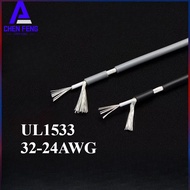 1 Meter UL1533 Single-Core Shielded Audio Wire Tinned Copper Core Anti-Interference Flame Retardant 