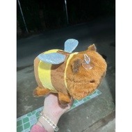 Bee Capybara Stuffed Animal with Adorable Glittery Wings