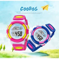 SG Seller / Waterproof Design Kids Watch Cute Pink Girl Digital Sports Led Watch Date Alarm Electron