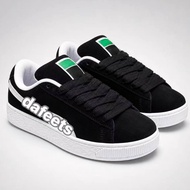 DAF Suede XL Unisex Low Cut Sneakers Casual Shoes Black White Size 36-45