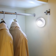 โคมไฟ LED ติดผนังทรงกลมติดบนตู้เสื้อผ้าตู้ลิ้นชัก lampu tidur ห้องนอน