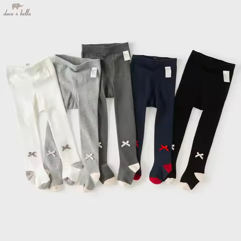 Dave Bella Girls Autumn Spring Leggings Children Baby Elastic Pantyhose Stockings Party Outdoor Stoc