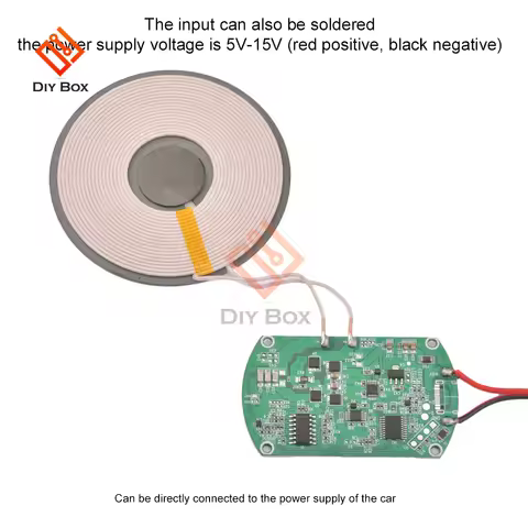 25mm Long-distance High-power Qi Wireless Fast Charger Charging Transmitter Module Coil 5W 10W/7.5W/