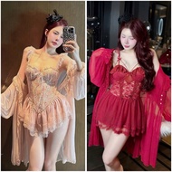 Nightdress with high quality Guangzhou silk robe D137 D79