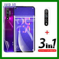 JKRJG 3IN ฟิล์มไฮโดรเจล1ปกป้องหน้าจอกล้องฝาหลังสำหรับ Huawei Nova 5T NOV 5 T Hahi เลนส์ฟิล์มป้องกัน6