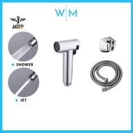 JAYCO ABS Chrome Hand Bidet Set Two Function Spray with 1.2m Hose and Wall Bracket