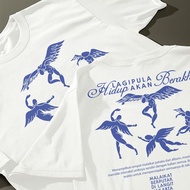 HINDIA BASKARA T-SHIRT MERCH ANGEL DESIGN ABOVE THE CITY PREMIUM DESIGN COMBED MATERIAL - 218