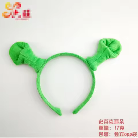Shrek Headband with Ears,Cute Decorative Hair Hoop,Shrek Headband,Dressing Up for Halloween, Parties