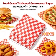 100 Pcs Paper Liners Sandwich Wrapping Paper Oil-resistant For Burger/Sandwich Food burrito packagin