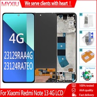 AMOLED 6.67" For Xiaomi Redmi Note 13 4G 23129RAA4G 23124RA7EO LCD With Frame Display Touch Screen P