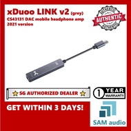 [🎶SG] Xduoo LINK v2 2021, CS43131 DAC portable headphone amplifier 3.5mm SE, USB-C, DSD256 32bit 384kHz, 80mW output Hif