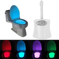 2024 New Motion Sensor LED Backlight Toilet Projection Lamp Creative Toilet Mini Night Lamp Toilet Bowl Seat Sensor Lighting Smart Colors Waterproof For Bathroom