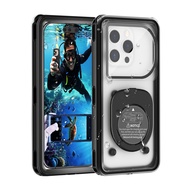 Universal self-test diving waterproof mobile phone case wet hand touch screen below 6.9 inches unive