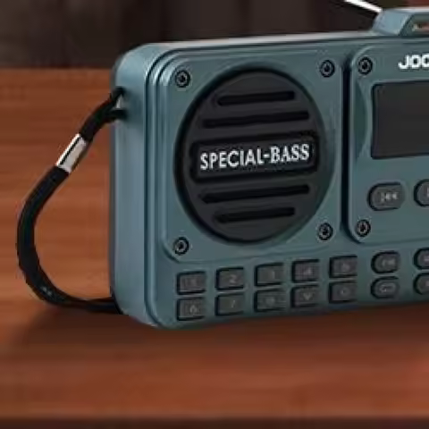 Portable FM Radio with LED Display Digital Radio Recorder Bluetooth 5.4 Radio Speaker Digital Pocket