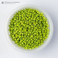 Sand Beads Size 3 Mm. Zesty Lime Green