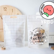 YRBWDYZDH 100Pcs Candy Gift Bags, Transparent Have A Nice Day OPP Self Adhesive Pouch, Package Suppl