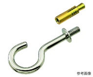 水本機械製作所 ステンレス 吊りフック（ブネジ）（カットアンカー付）線径6mm QH-6W 1個