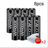 palo 1.2AA แบตเตอรี่แบบชาร์จไฟได้ แบตเตอรี่ AA 3000 mAh แบตเตอรี่ Ni-MH AA สำหรับนาฬิกา ของเล่น