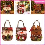 [DilidilidaMY] Christmas Gift Bag Holiday Handbag Candy Bag for Christmas Event Wedding