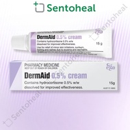 DermAid Cream 0.5% 15g - for Itching, Rashes due to Eczema, Dermatitis/ Hydrocortisone *Egocort*